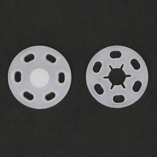 Milward Drukknopen 15mm transparant 8 stuks