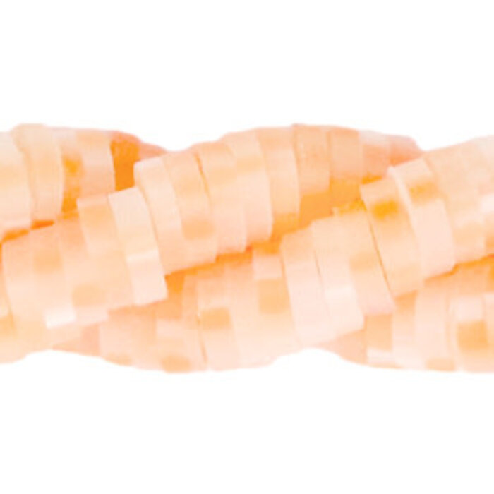 Katsuki kralen 4mm Fresh salmon orange 40cm streng