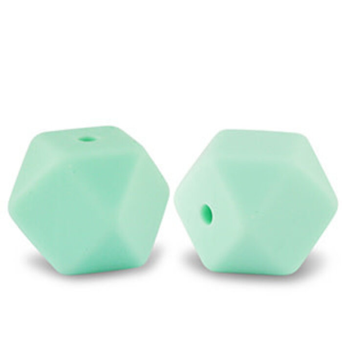 Siliconen kralen hexagon diamant 14x18