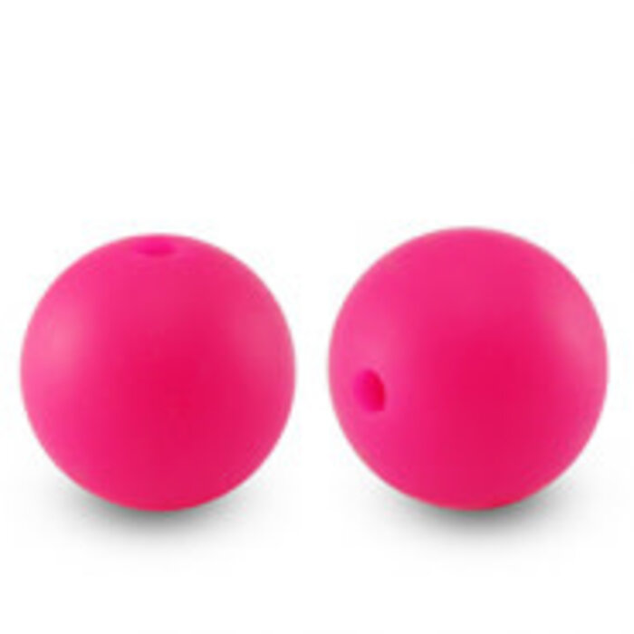 Siliconen kralen 15mm rond