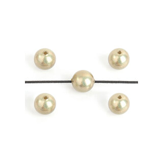 Kunststof kralen rond holografisch 8mm 10st in zakje