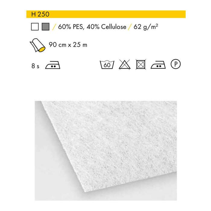 Vlieseline Tussenvoering H250 queen size zak 90x100cm -wit 1st