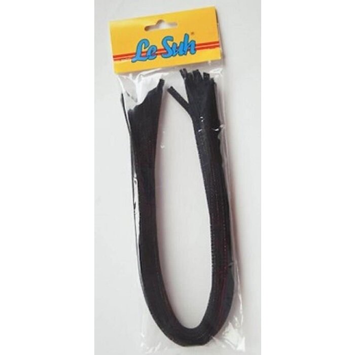 10x Chenilledraad 50 cm zwart