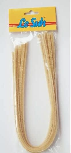 10x Chenilledraad 50 cm beige/bruin