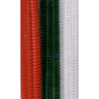 Chenille set kerst (9) 6 mm x 50 cm