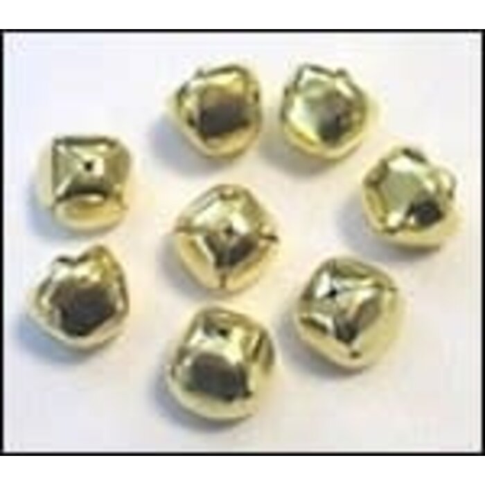 Christmas bells 15 mm deep gold (10)