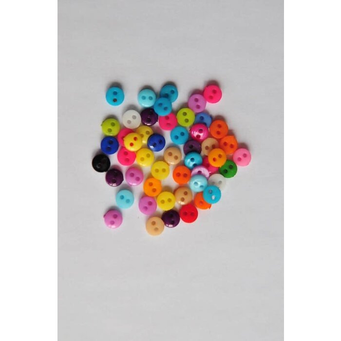 Super kleine rondjes knopen 5mm (per 10st)