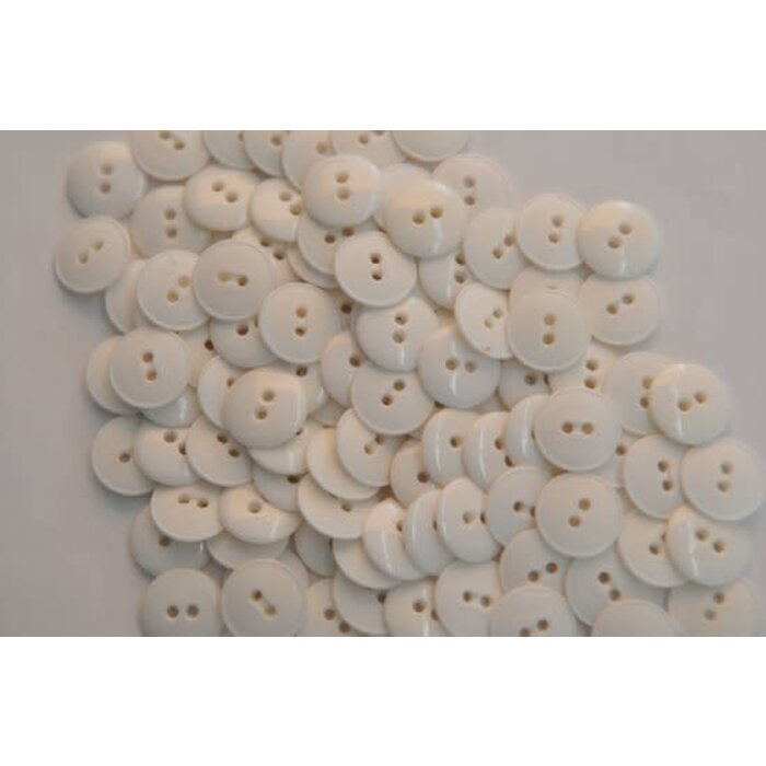 Creme witte 2 gaats knoop 20mm