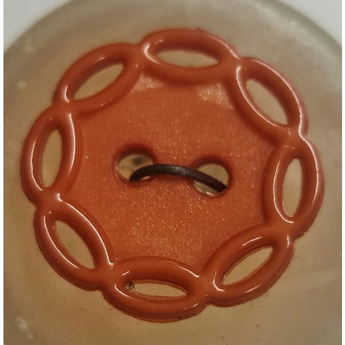 Knoop kant randje oranje 15mm