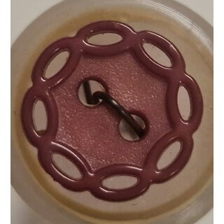 Knoop kant randje oud roze paars lila 11mm