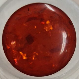 Knoop glimmer rood 14mm