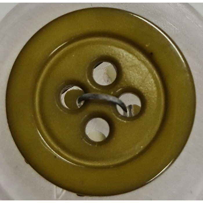 Knoop groen 14mm 4 gaats