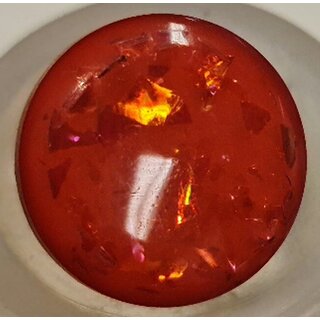 Knoop rood glimmer 12mm