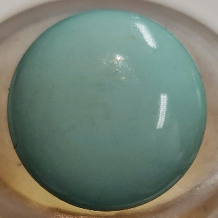 Knoop jadegroen glans rond 11mm