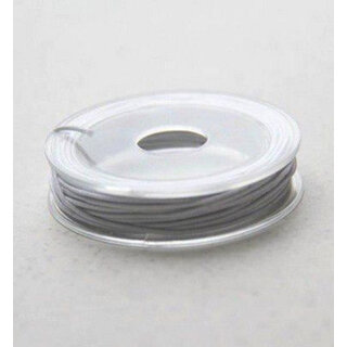 Elastic cord, White, 1.0mmx5m, op rol
