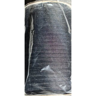 Rol nylon koord plat kleur zwart, dikte 5mm