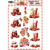 3D knipvel - Berries Beauties - Sweet Strawberries - Strawberry Pie