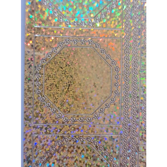 Frame stickers lied van lier goud (per stuk)