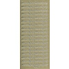 Sticker uitnodiging goud starform