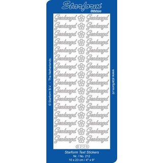 Sticker geslaagd goud Starform