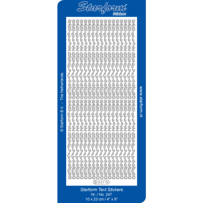 Hartelijk gefeliciteerd zilver verticaal rand