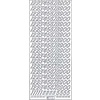 Stickers cijfers zilver starform