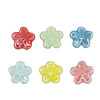 Kralen keramiek bloem Multicolour 11.5mm per stuk