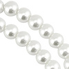 Glasparels 10mm White streng 85st
