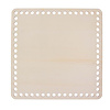 Wooden Square 20x20cm met 7mm gaten hout vierkant