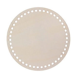 Houten bodem ø 20cm met 7mm gaten