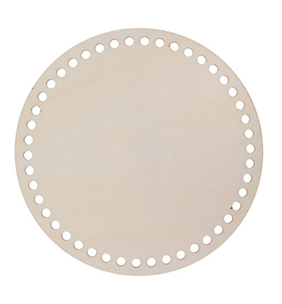 Houten bodem ø 20cm met 7mm gaten