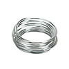 Aluminium draad rond 5 mtr. / ø 2mm, zilver