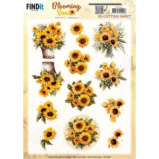 3D knipvel - berries beauties - blooming sun - golden glow