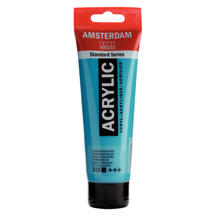 Amsterdam • Acrylverf Tube 120ml turkooisblauw 522