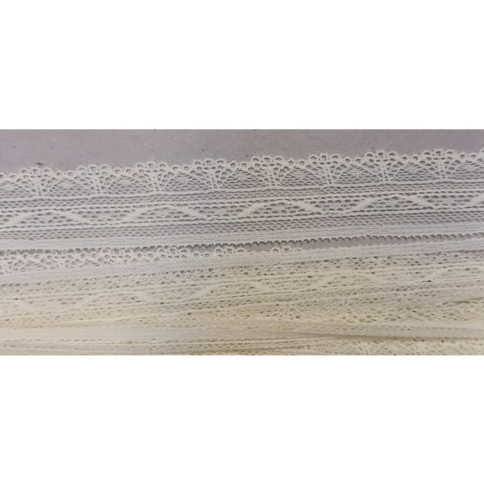 Kant lichtgeel creme mimosa 28mm per meter (elastisch)