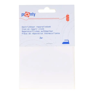 Pronty Reparatiedoek keperkatoen opstrijkbaar Wit