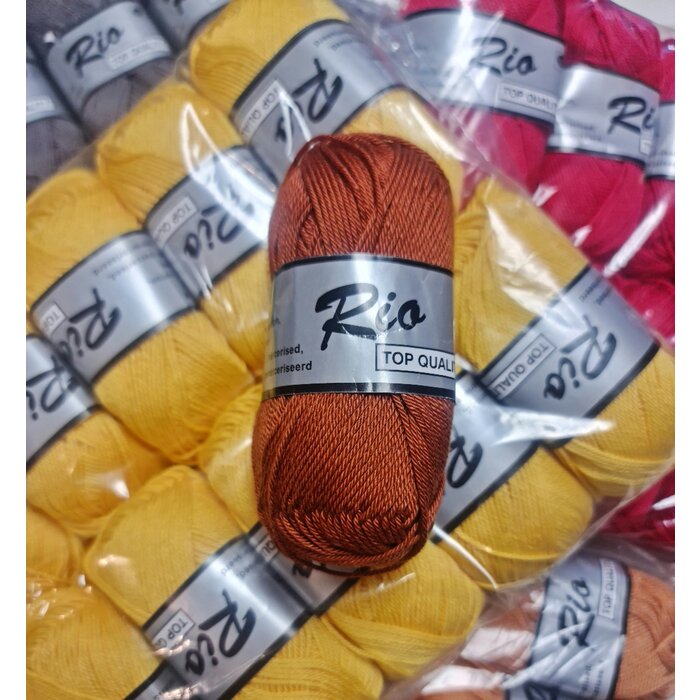 Lammy yarns Rio uni katoen garen