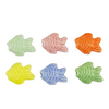 Kralen keramiek vis Multicolour 15x19mm per stuk