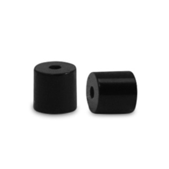 Natuursteen kralen disc 2x2mm Midnight black zakje 83st