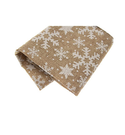 Dekostof snowflakes, White 50x68cm