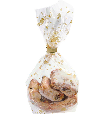 Cellofaan zakje S, Christmas 10pcs / 95x160mm