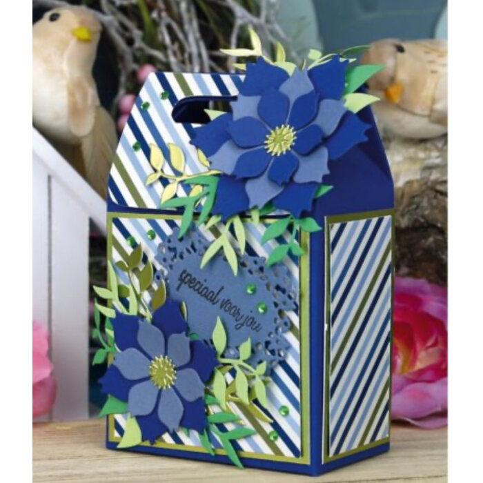 Stencil - Card Deco Essentials - Navy Elegance - Elegance Box A4