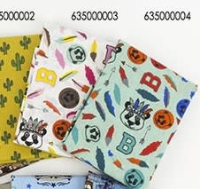 Oaki Doki Stofje Boys nr.03 wit 50 x 70cm