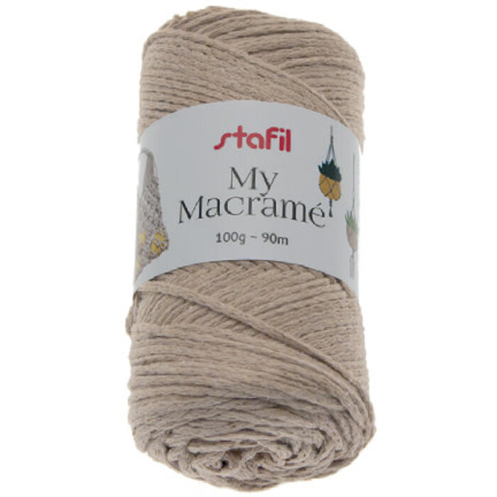 Macrame Yarn, Camel 100gr / 90mtr / ca.2mm