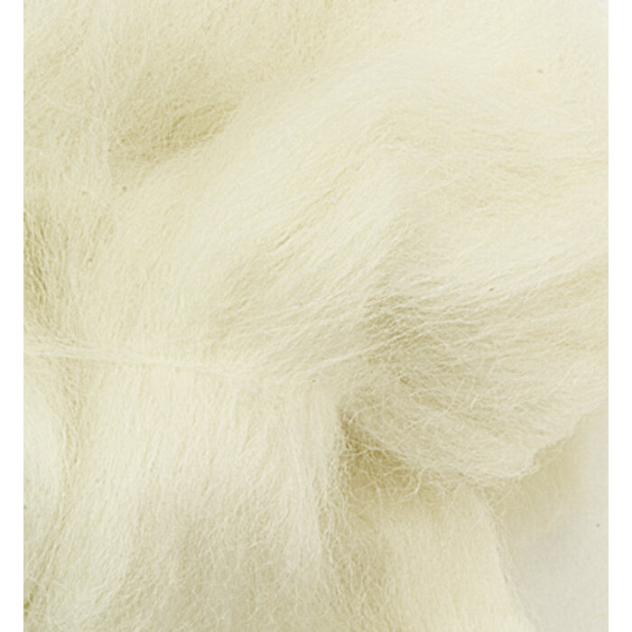 German merino lontwol extra dun 50gr wit stafil