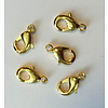 Karabijn premium quality 15mm gold 3st in zakje