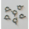 Spring clasp premium quality 7mm platinum 6st in zakje