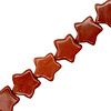 Natuursteen kralen ster Earth red
