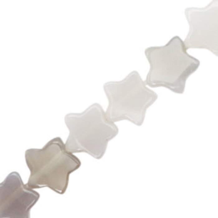 Natuursteen kralen ster Grey opal