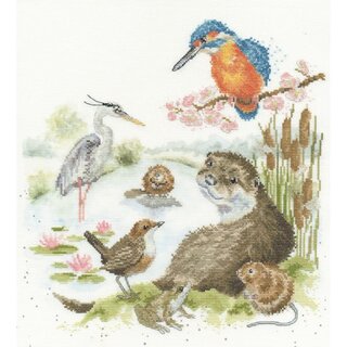 Borduurpakket Hannah Dale - The Water's Edge - Bothy Threads